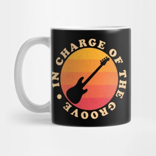 In Charge Of The Groove ✅ Bass Guitar Mug